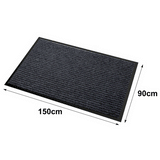 TAPIS NOMAD AQUA 090x150CM NOIR DAMIER 2 TONS